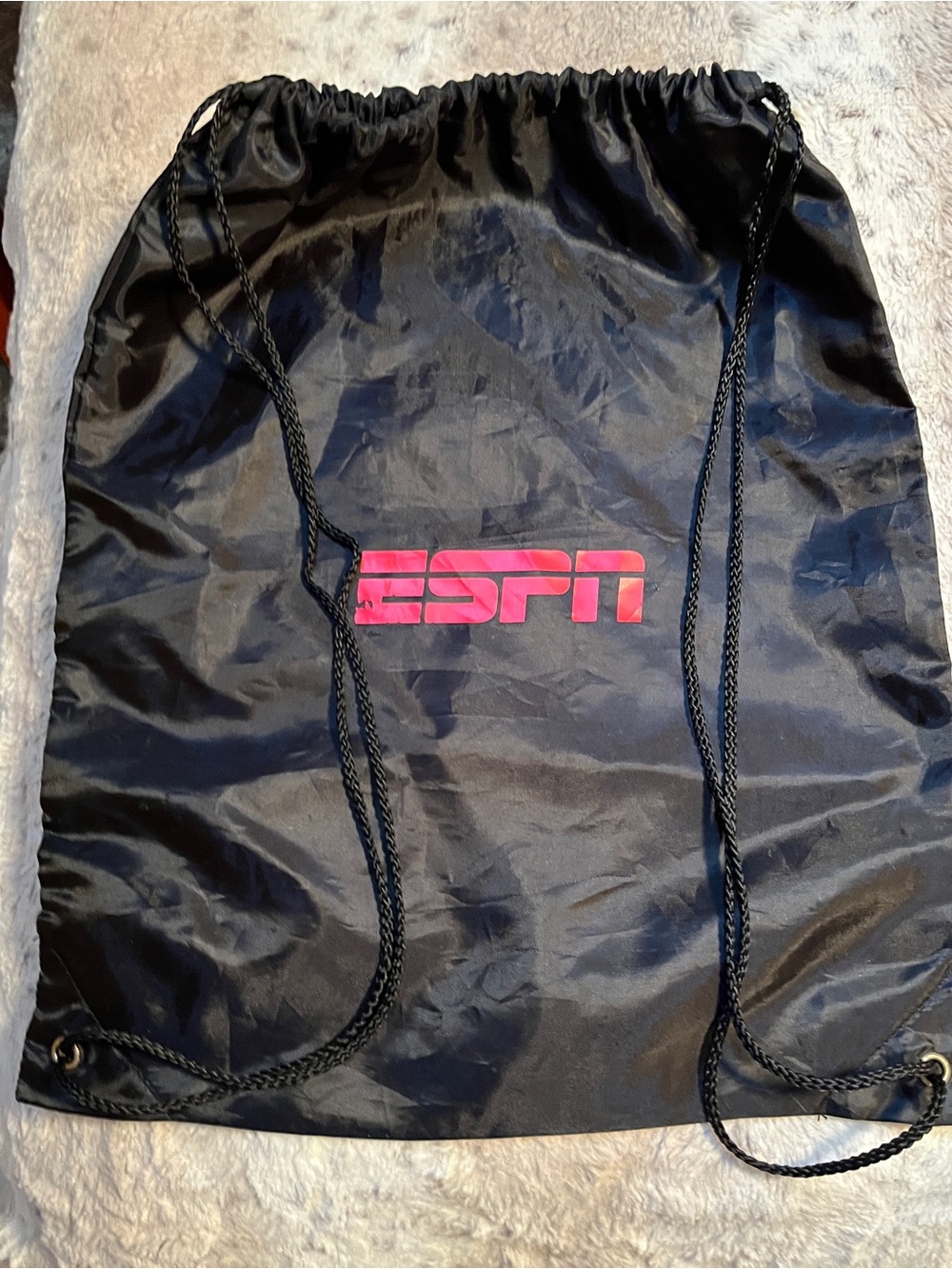 ESPN Black Drawstring Jacket/Bag - Black